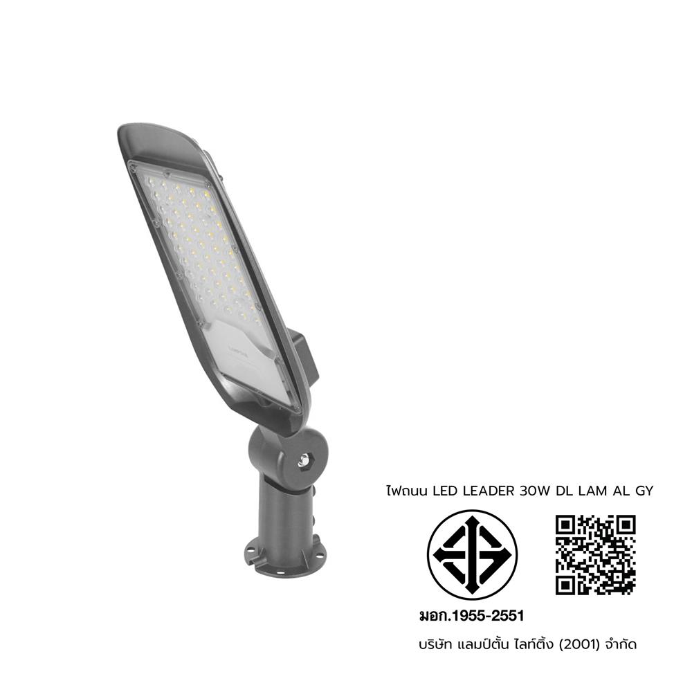 ไฟถนน LED LAMPTAN LEADER 30 วัตต์ DAYLIGHT สีเทา