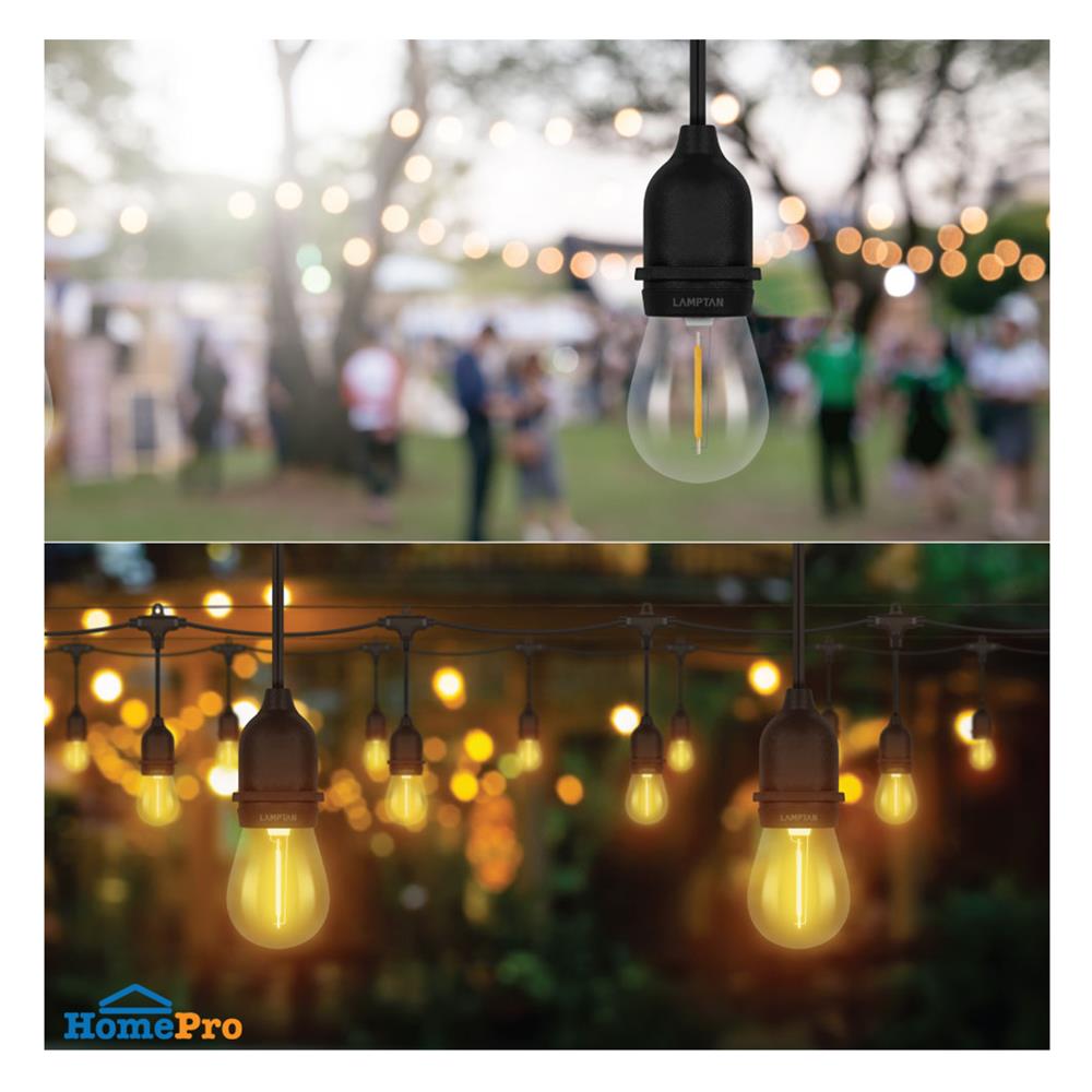 ไฟจัดสวน SOLAR LAMPTAN CARNIVAL 10 วัตต์ WARM WHITE สีดำ