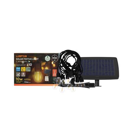 ไฟจัดสวน SOLAR LAMPTAN CARNIVAL 10 วัตต์ WARM WHITE สีดำ_5