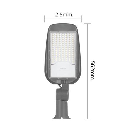 ไฟถนน LED LAMPTAN LEADER 100 วัตต์ DAYLIGHT สีเทา_7