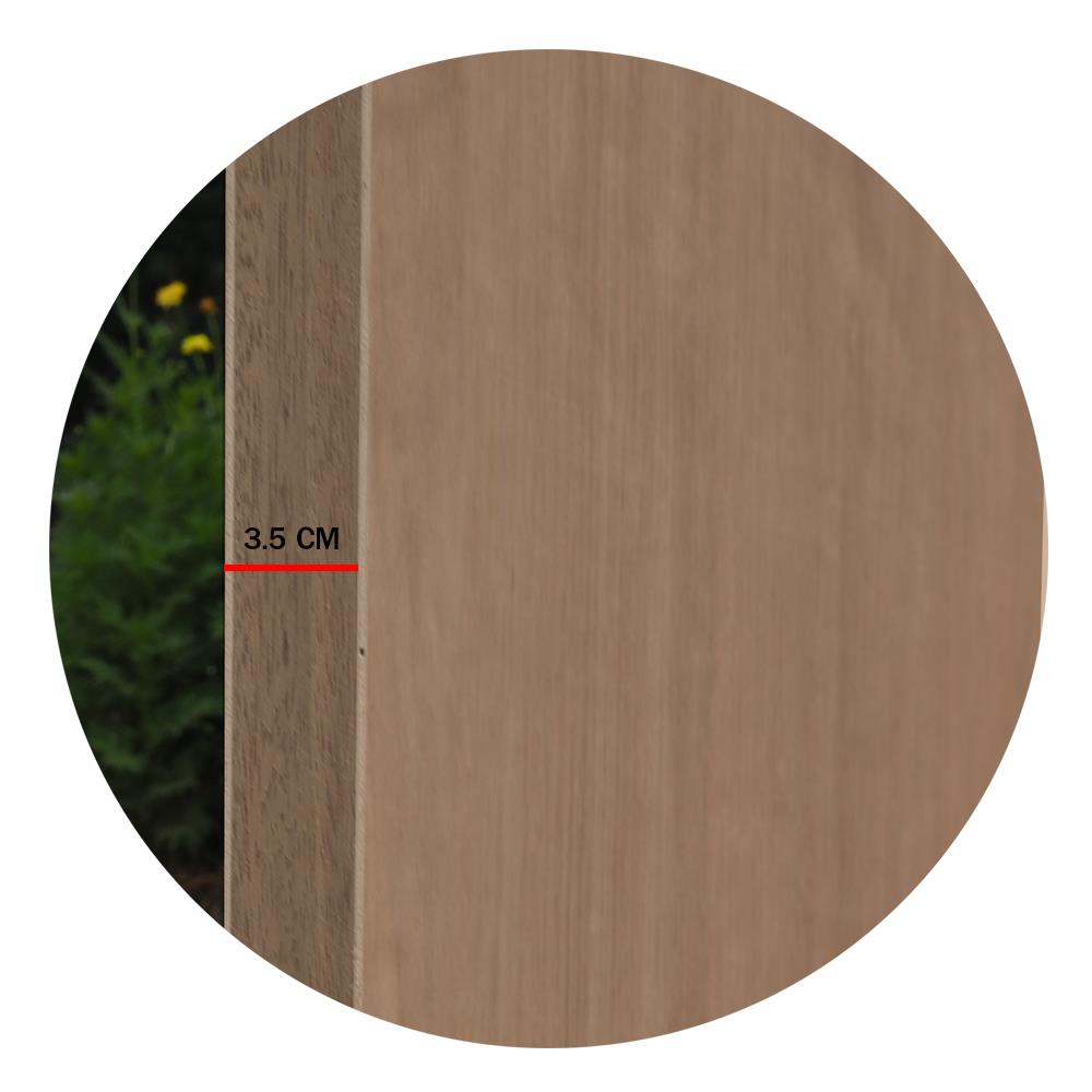 ประตูภายใน ไม้อัดยาง METRO ไส้ไม้ 80X200 ซม. สีน้ำตาล ไม่เจาะลูกบิด