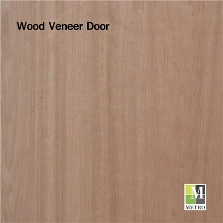 ประตูภายใน ไม้อัดยาง METRO ไส้ไม้ 80X200 ซม. สีน้ำตาล ไม่เจาะลูกบิด_1