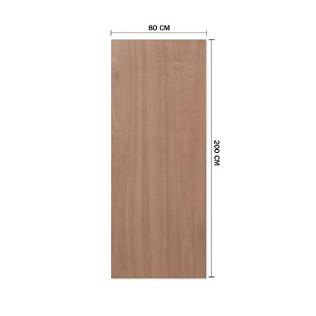 ประตูภายใน ไม้อัดยาง METRO ไส้ไม้ 80X200 ซม. สีน้ำตาล ไม่เจาะลูกบิด_3