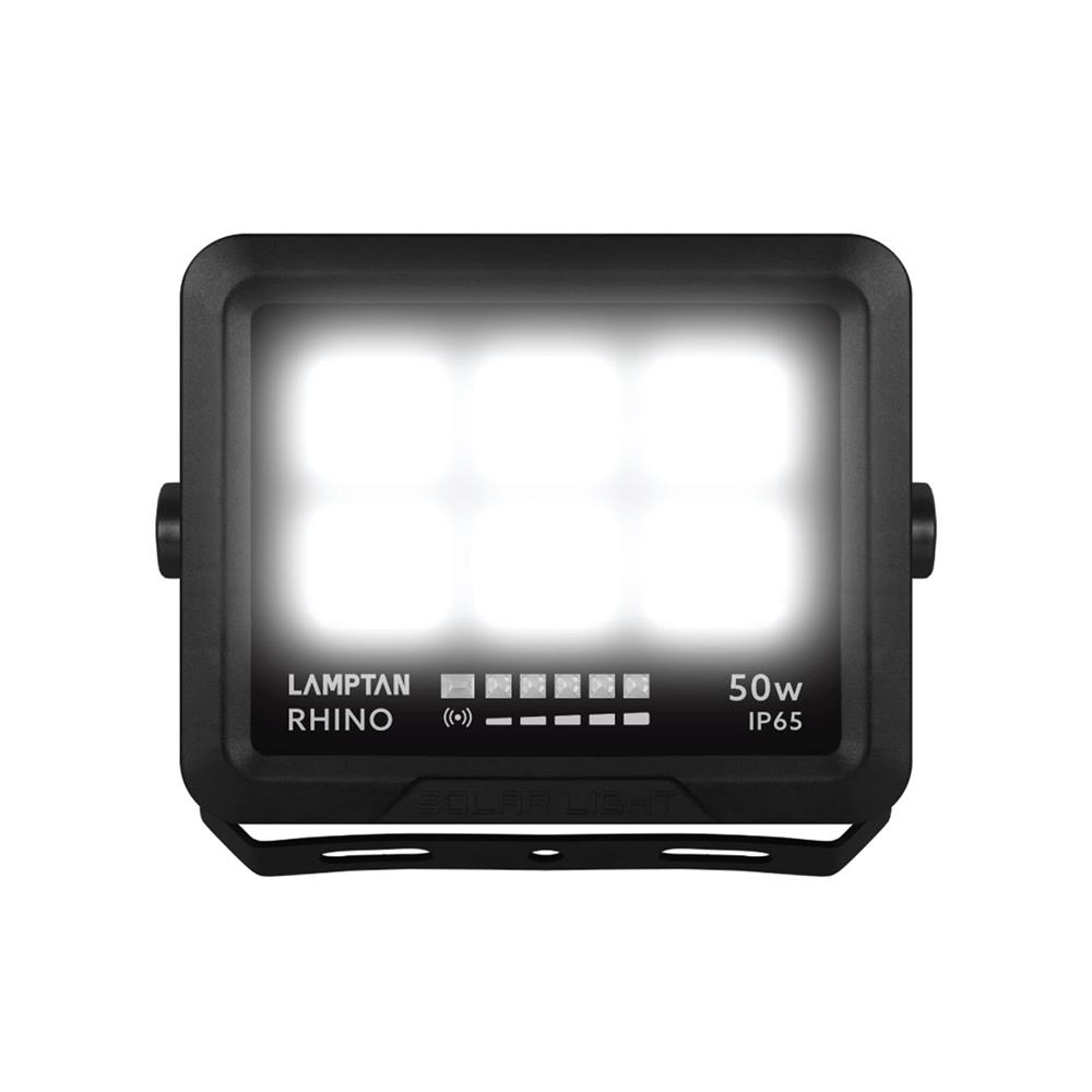 สปอตไลท์ SOLAR LAMPTAN RHINO 50 วัตต์ DAYLIGHT สีดำ
