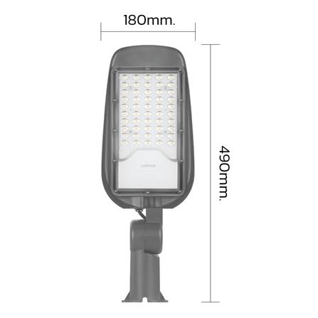 ไฟถนน LED LAMPTAN LEADER 50 วัตต์ DAYLIGHT สีเทา_8