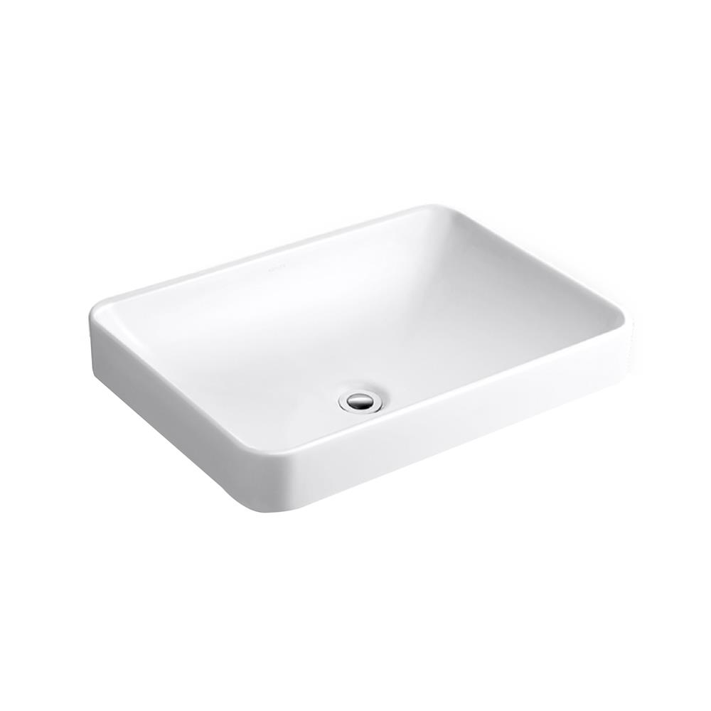 อ่างล้างหน้าวางบนเคาน์เตอร์ KOHLER K-5373T-0 สีขาว