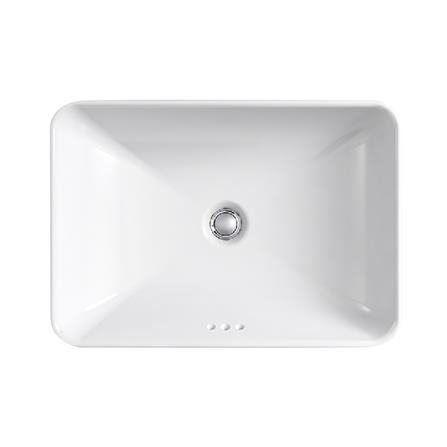 อ่างล้างหน้าวางบนเคาน์เตอร์ KOHLER K-5373T-0 สีขาว_1