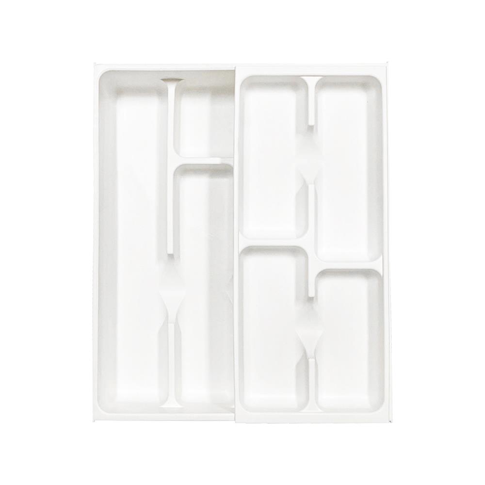 ถาดใส่อุปกรณ์ในครัว 9 ช่อง มีชั้นเสริม KECH TIDY สีขาว