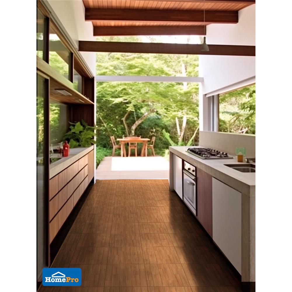 กระเบื้องพื้น 16x16 นิ้ว TARA แวนดี้ วู้ด น้ำตาล EXC PM 0.96 ตร.ม.