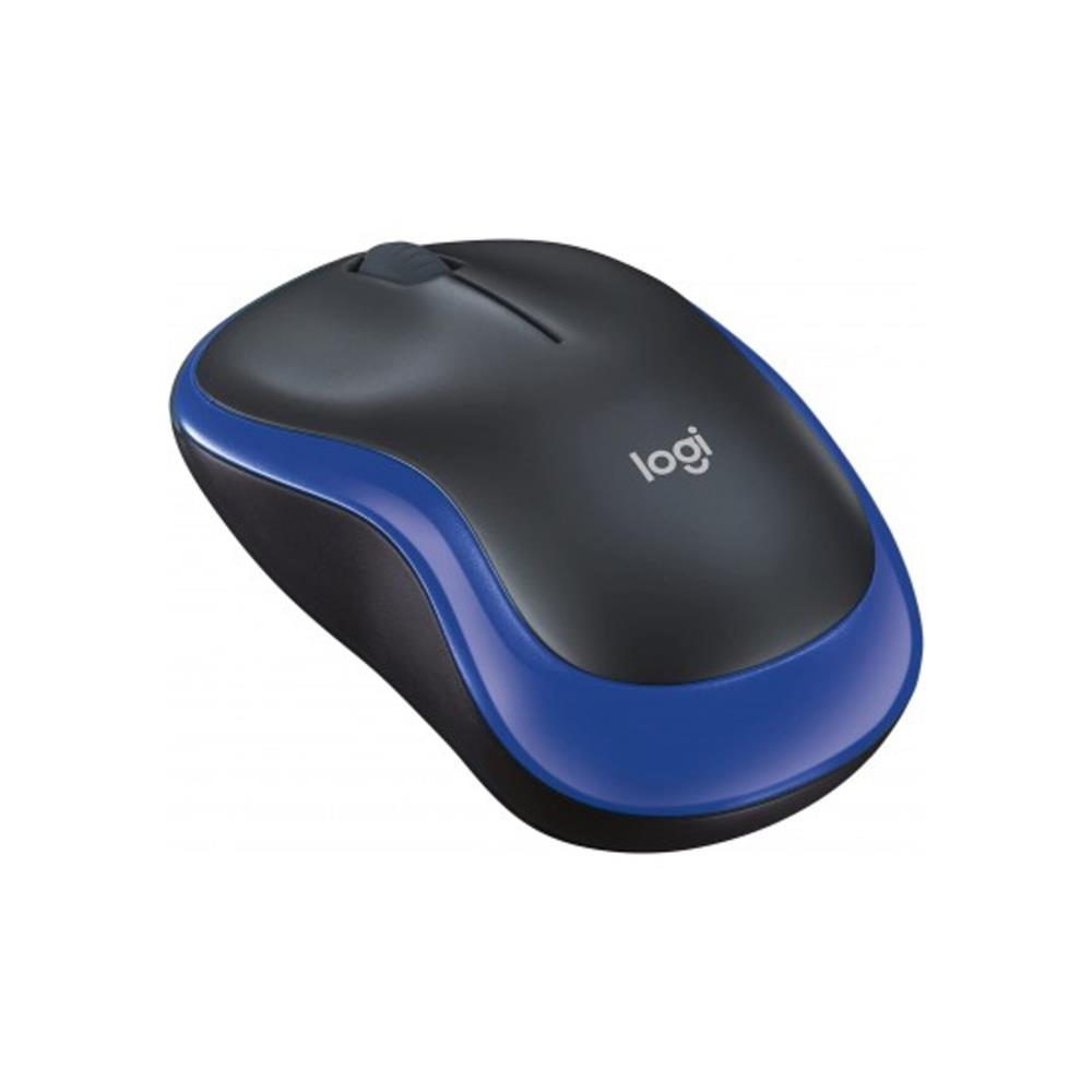 เมาส์ไร้สาย LOGITECH M185 สีดำ/ฟ้า