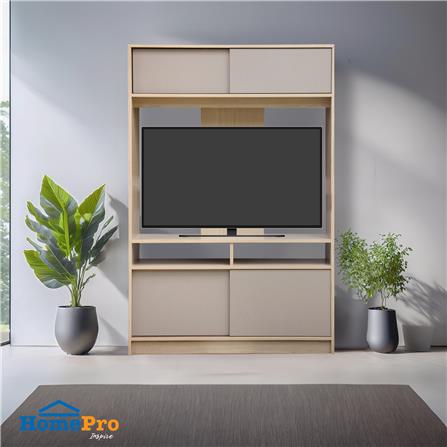 ชุดตู้วางทีวี FURDINI PROGRET PSP-6177 120 ซม. สีโอ๊ค_6