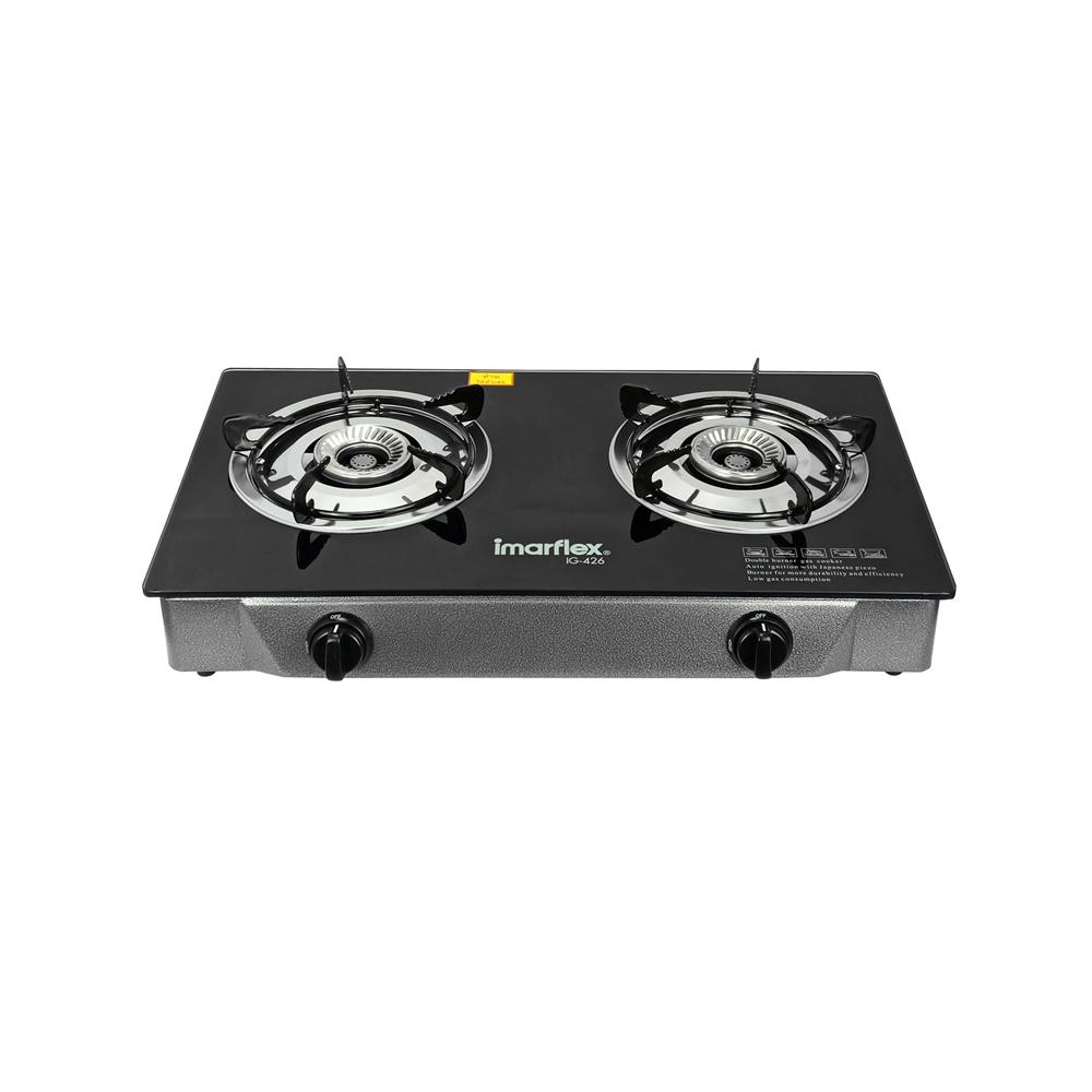 เตาแก๊สตั้งโต๊ะ 2 หัวแก๊ส IMARFLEX IG-426