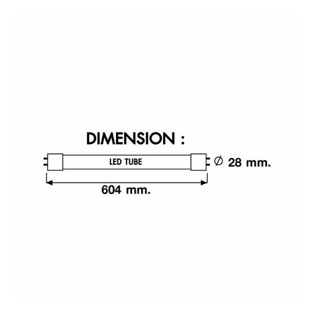 หลอด LED สั้น RACER T8 SAFE PLUS DE 9.5 วัตต์ DAYLIGHT G13_6