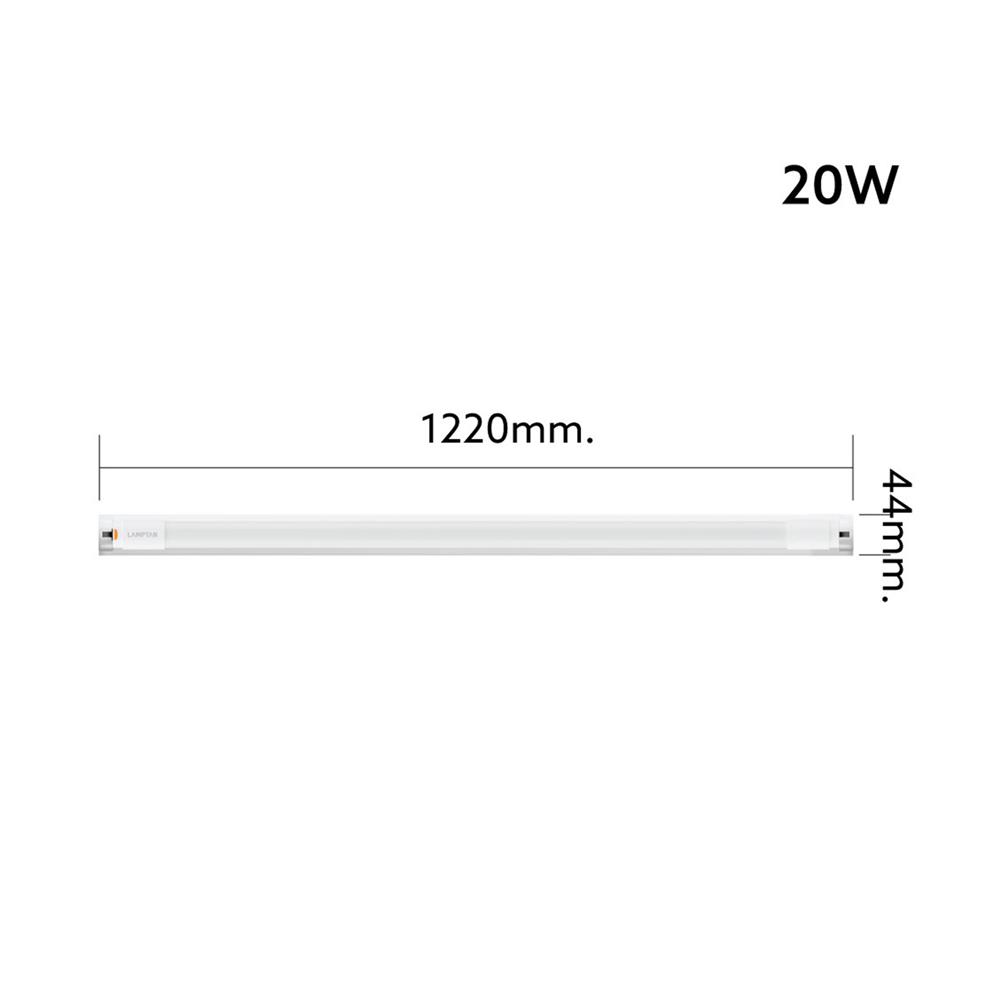 ชุดรางนีออน LED LAMPTAN T8 LYN SLIDE 20 วัตต์ DAYLIGHT