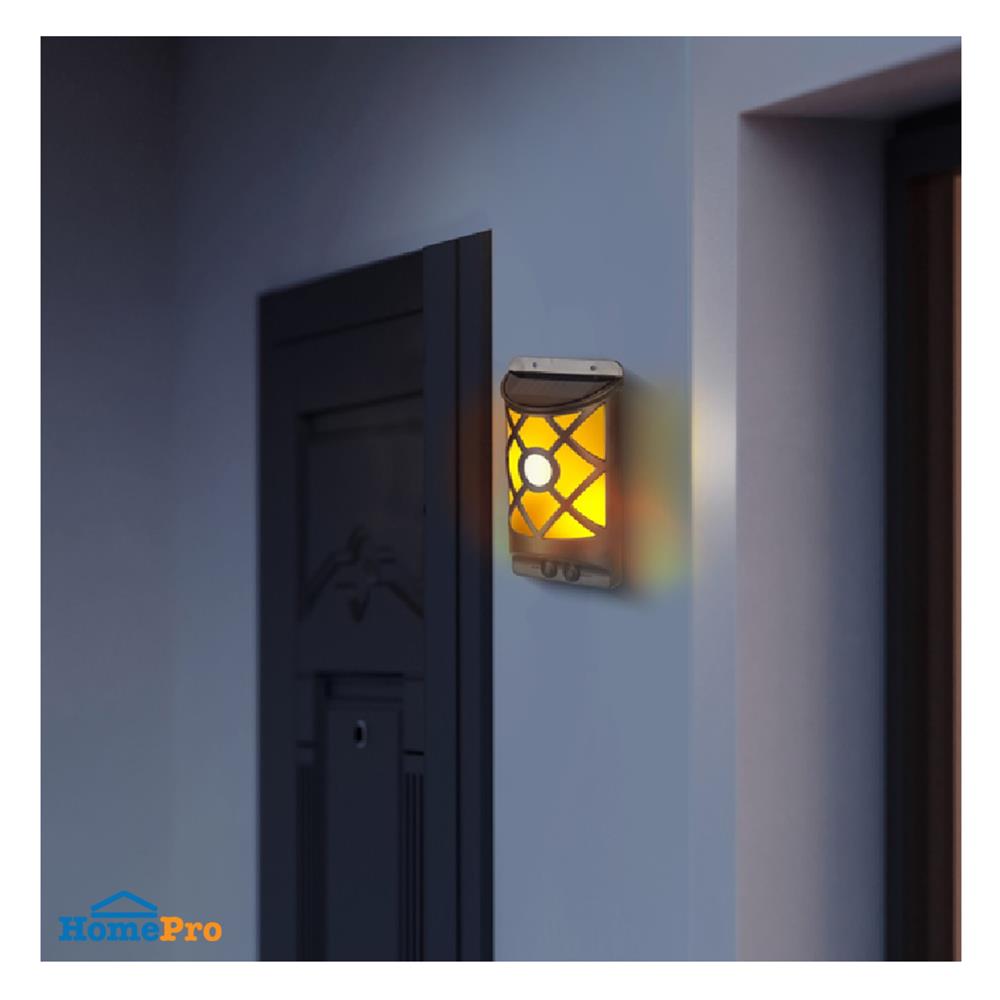 ไฟผนังภายนอก SOLAR PHILIPS BWC015 LED/RGBW T2 0.37 วัตต์ RGB สีดำ