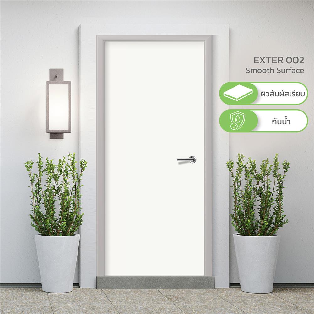 ประตูไฟเบอร์กลาส METRO EXTER002 80X200 ซม. สีขาว