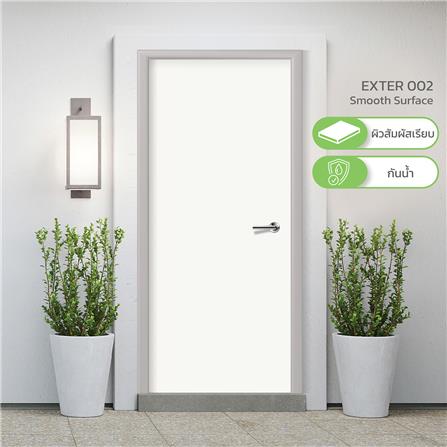 ประตูไฟเบอร์กลาส METRO EXTER002 80X200 ซม. สีขาว_1