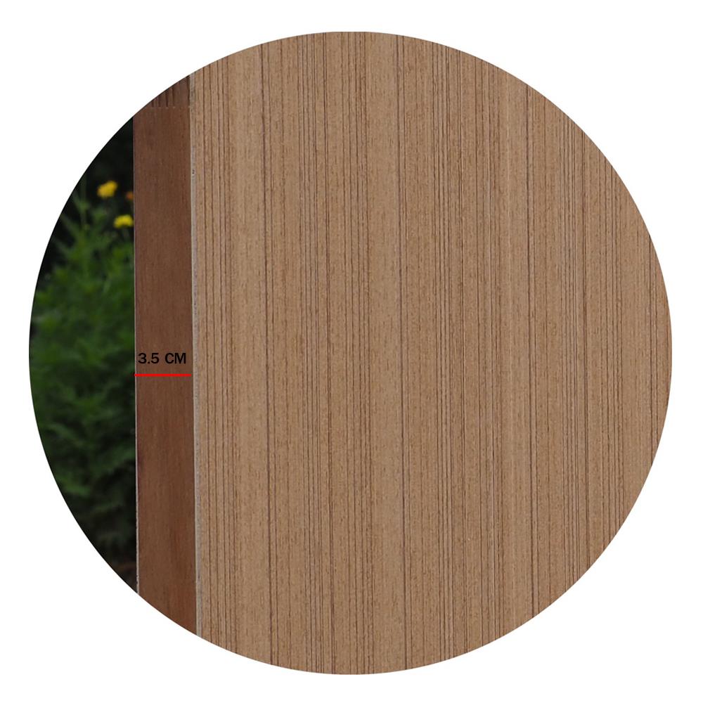 ประตูภายใน ไม้อัดสักอิตาลี ปิดวีเนียร์ METRO 80X200 ซม. สีน้ำตาล ไม่เจาะลูกบิด