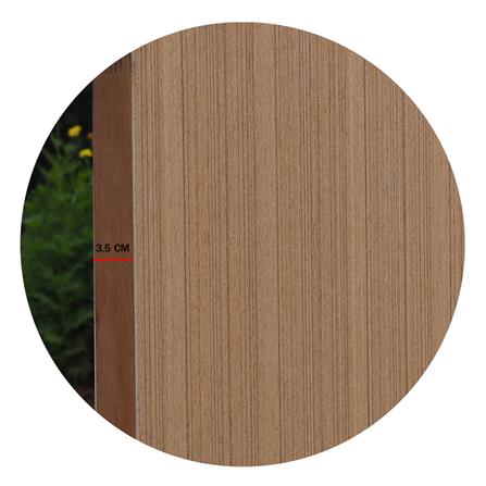 ประตูภายใน ไม้อัดสักอิตาลี ปิดวีเนียร์ METRO 80X200 ซม. สีน้ำตาล ไม่เจาะลูกบิด_4