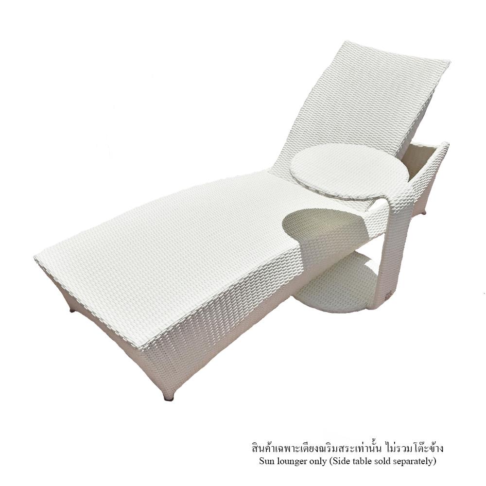 เตียงริมสระ IVY WHALE SUNBED SB024 สีขาว