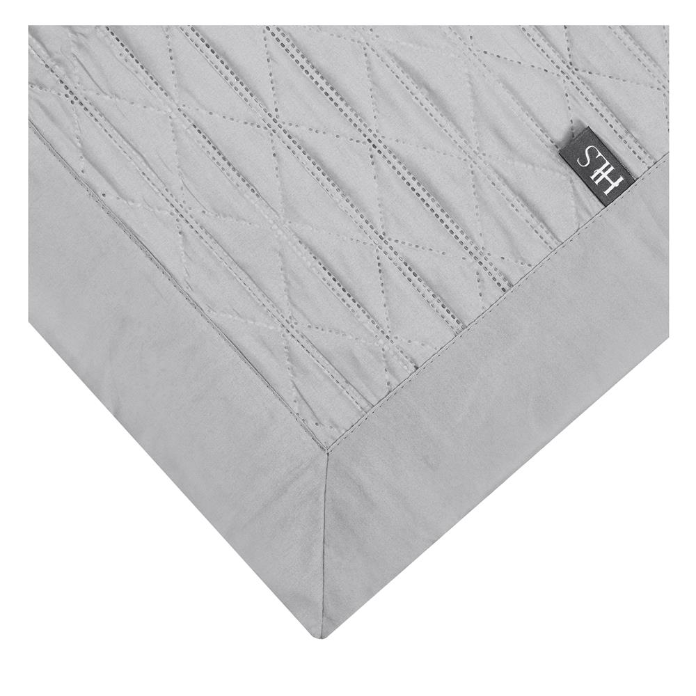 ผ้าคลุมเตียง 6 ฟุต HOME LIVING STYLE MARCO สี GREY