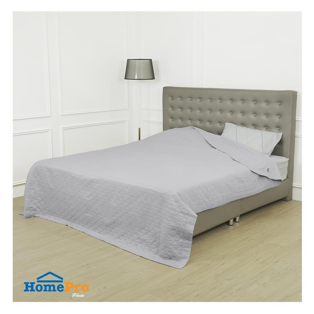 ผ้าคลุมเตียง 6 ฟุต HOME LIVING STYLE MARCO สี GREY