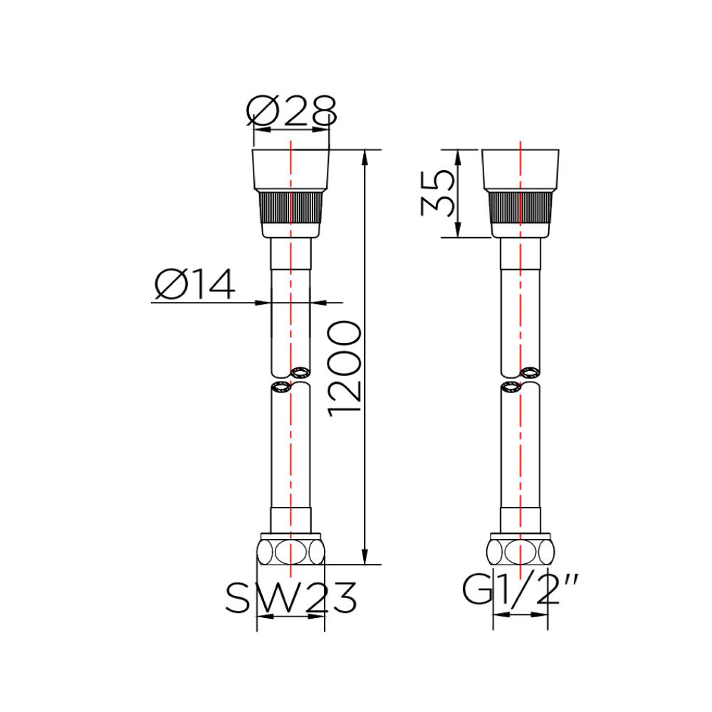 สายฝักบัว PVC KARAT FAUCET KA-04-303-11 120 ซม.