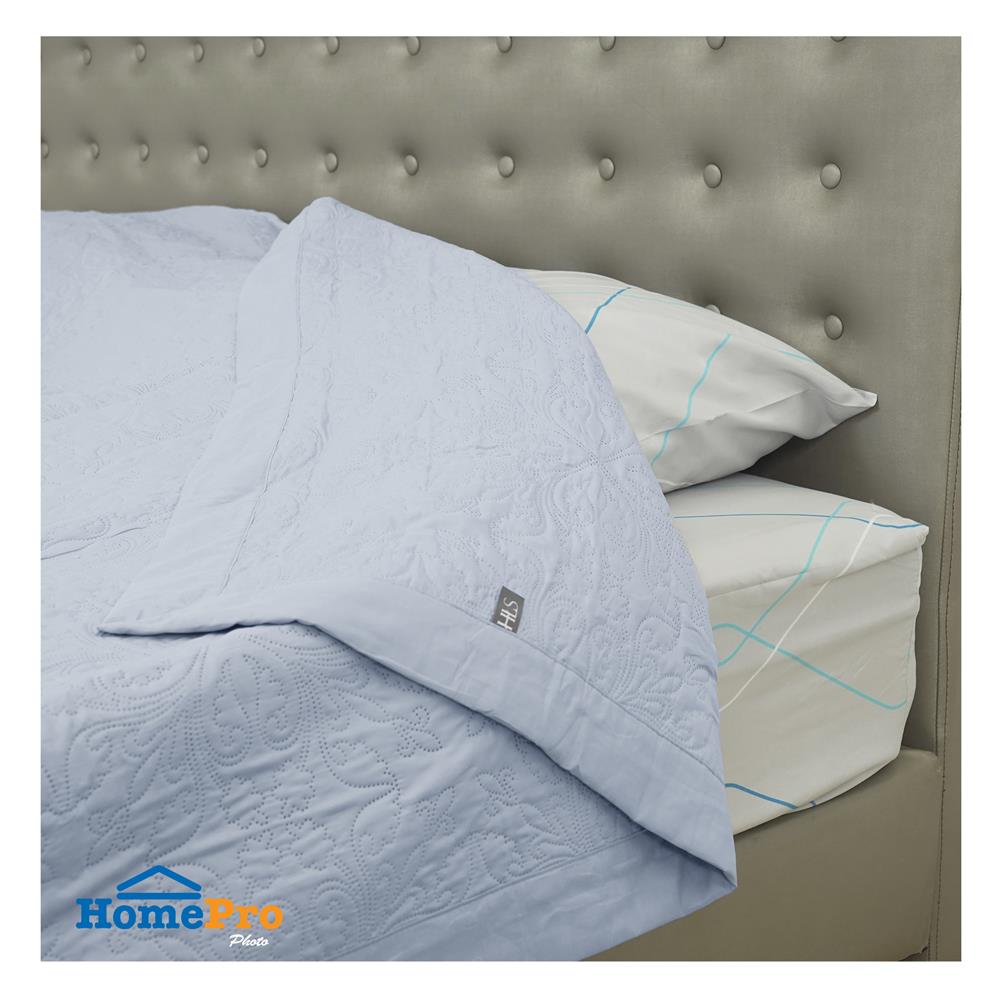 ผ้าคลุมเตียง 6 ฟุต HOME LIVING STYLE GLORIA สี BLUE