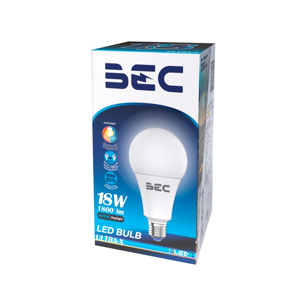 หลอด LED BEC ULTRA-X 18 วัตต์ DAYLIGHT E27