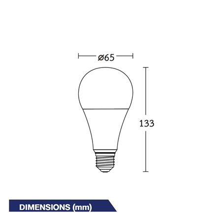 หลอด LED BEC ULTRA-X 15 วัตต์ DAYLIGHT E27_3