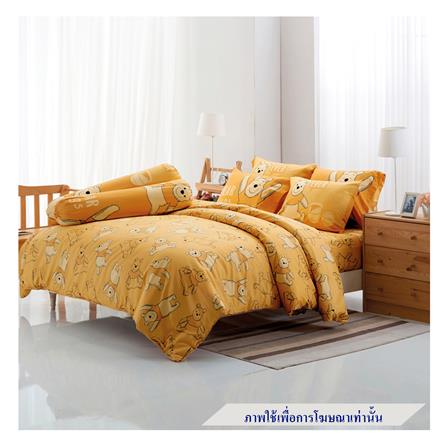 ชุดผ้าปูที่นอน 6 ฟุต 6 ชิ้น TULIP POOH 60204-DLC108_0