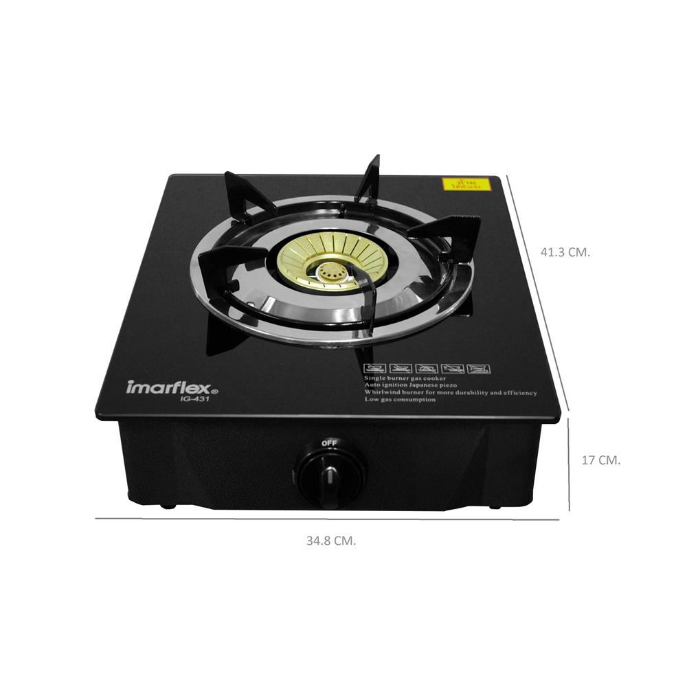 เตาแก๊สตั้งโต๊ะ 1 หัวแก๊ส IMARFLEX IG-431