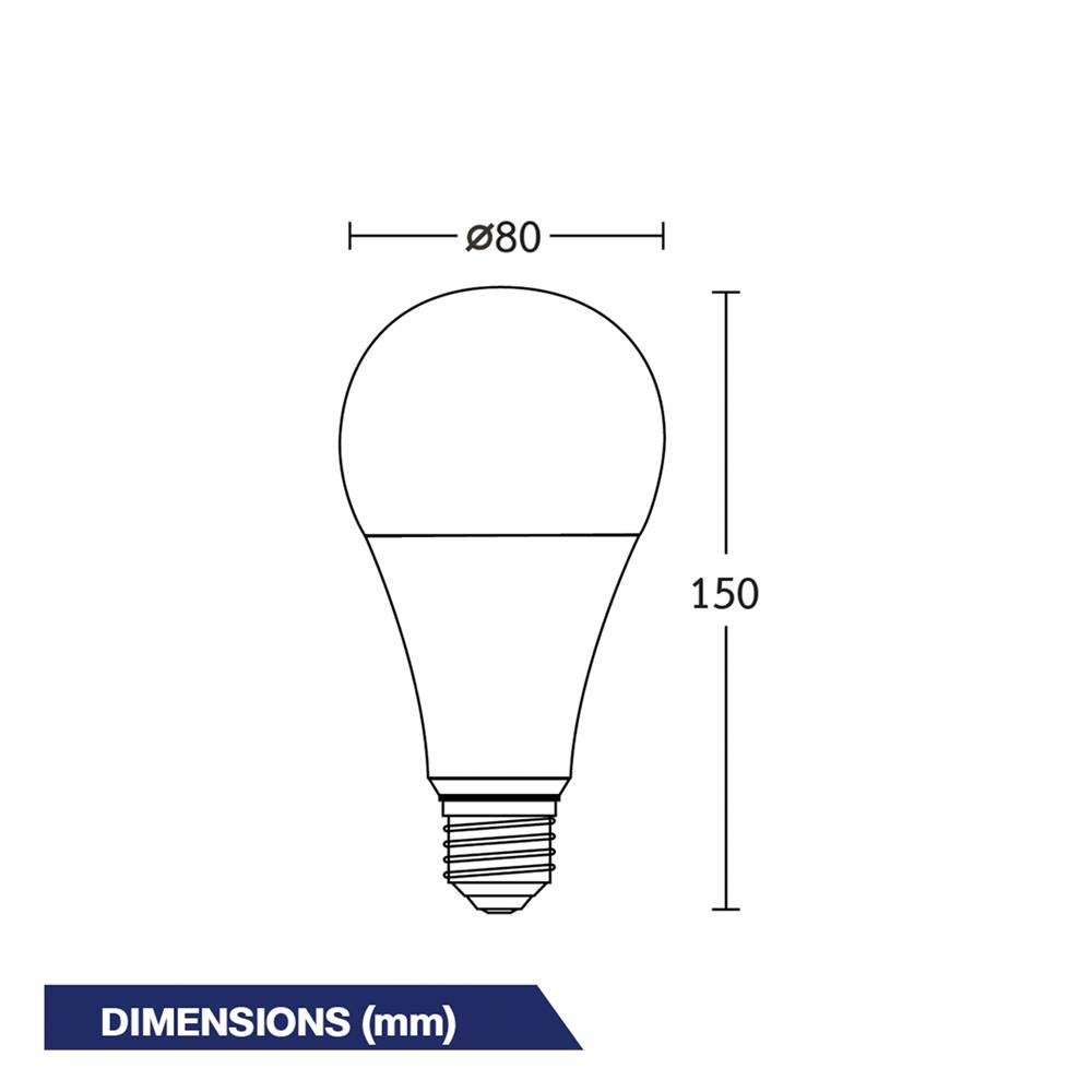 หลอด LED BEC ULTRA-X 20 วัตต์ DAYLIGHT E27
