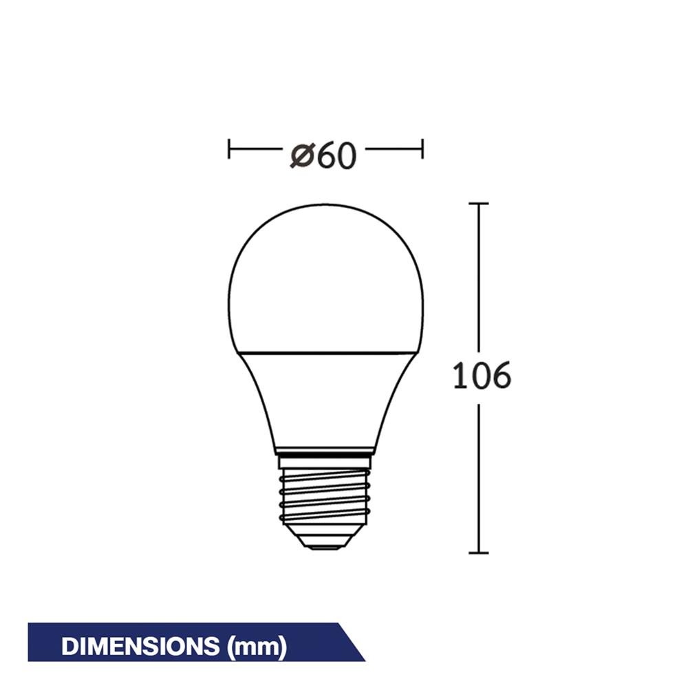 หลอด LED BEC ULTRA-X 9 วัตต์ DAYLIGHT E27