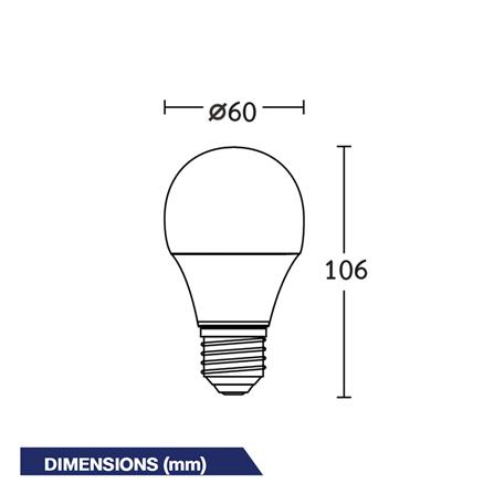 หลอด LED BEC ULTRA-X 9 วัตต์ DAYLIGHT E27_3