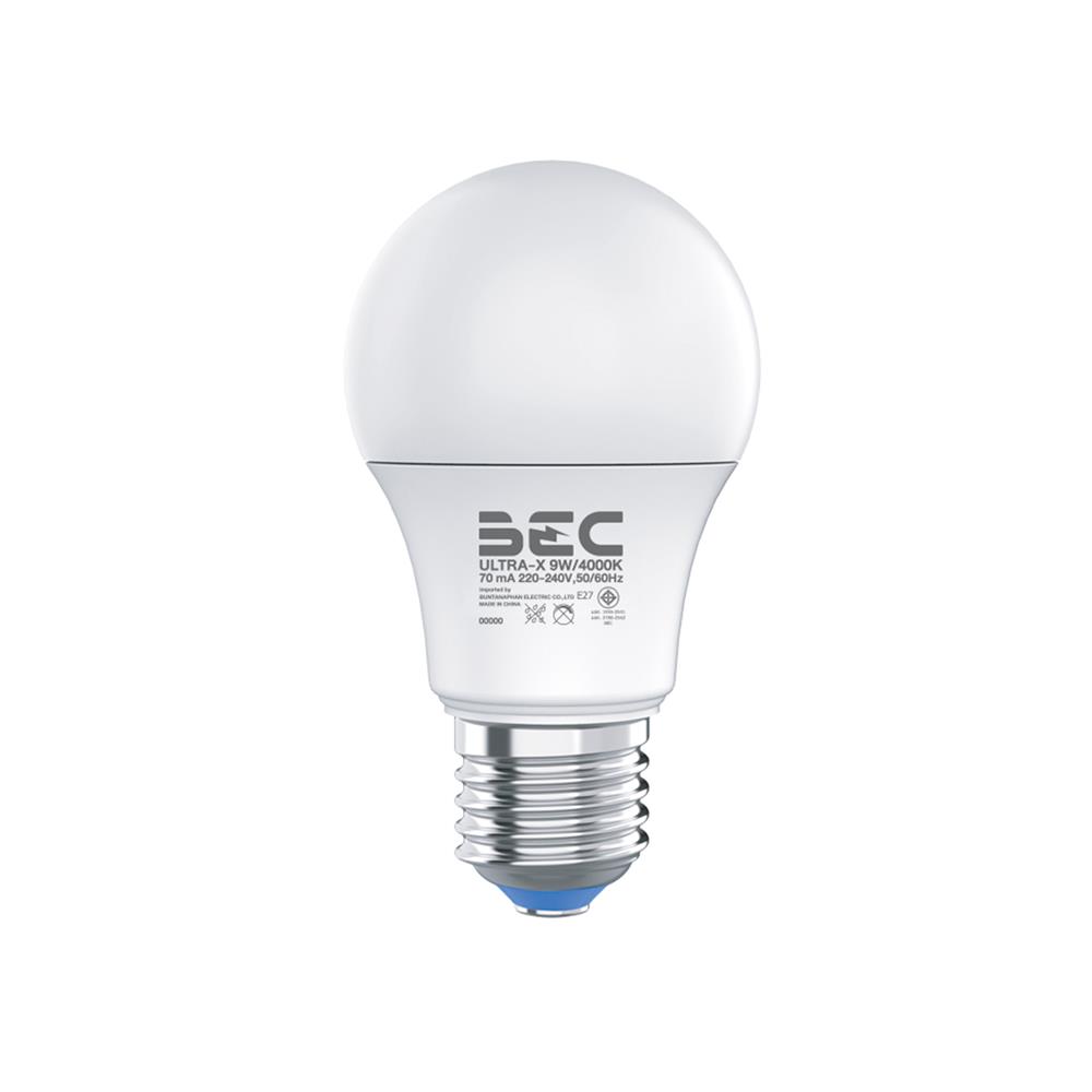 หลอด LED BEC ULTRA-X 9 วัตต์ COOL WHITE E27