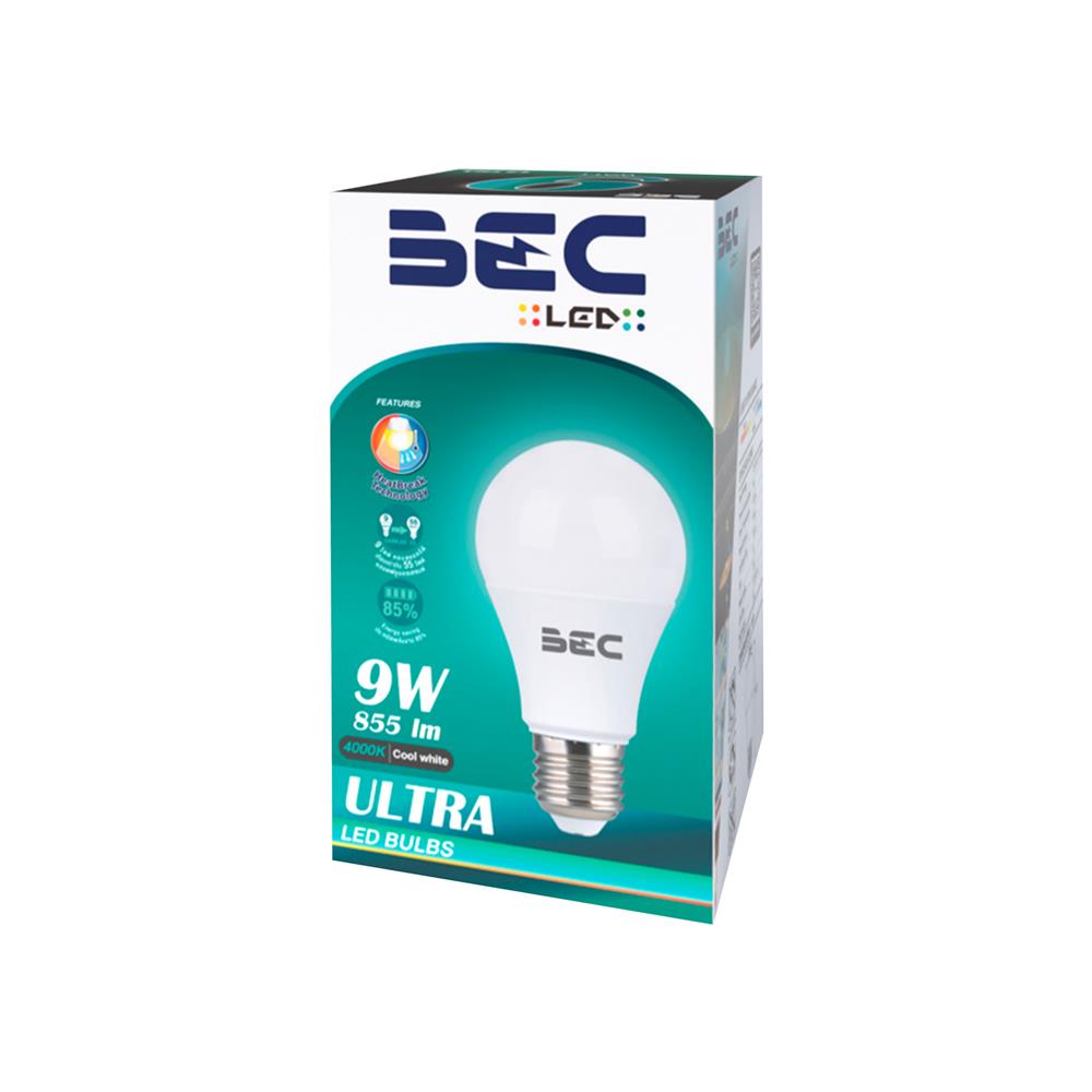 หลอด LED BEC ULTRA-X 9 วัตต์ COOL WHITE E27