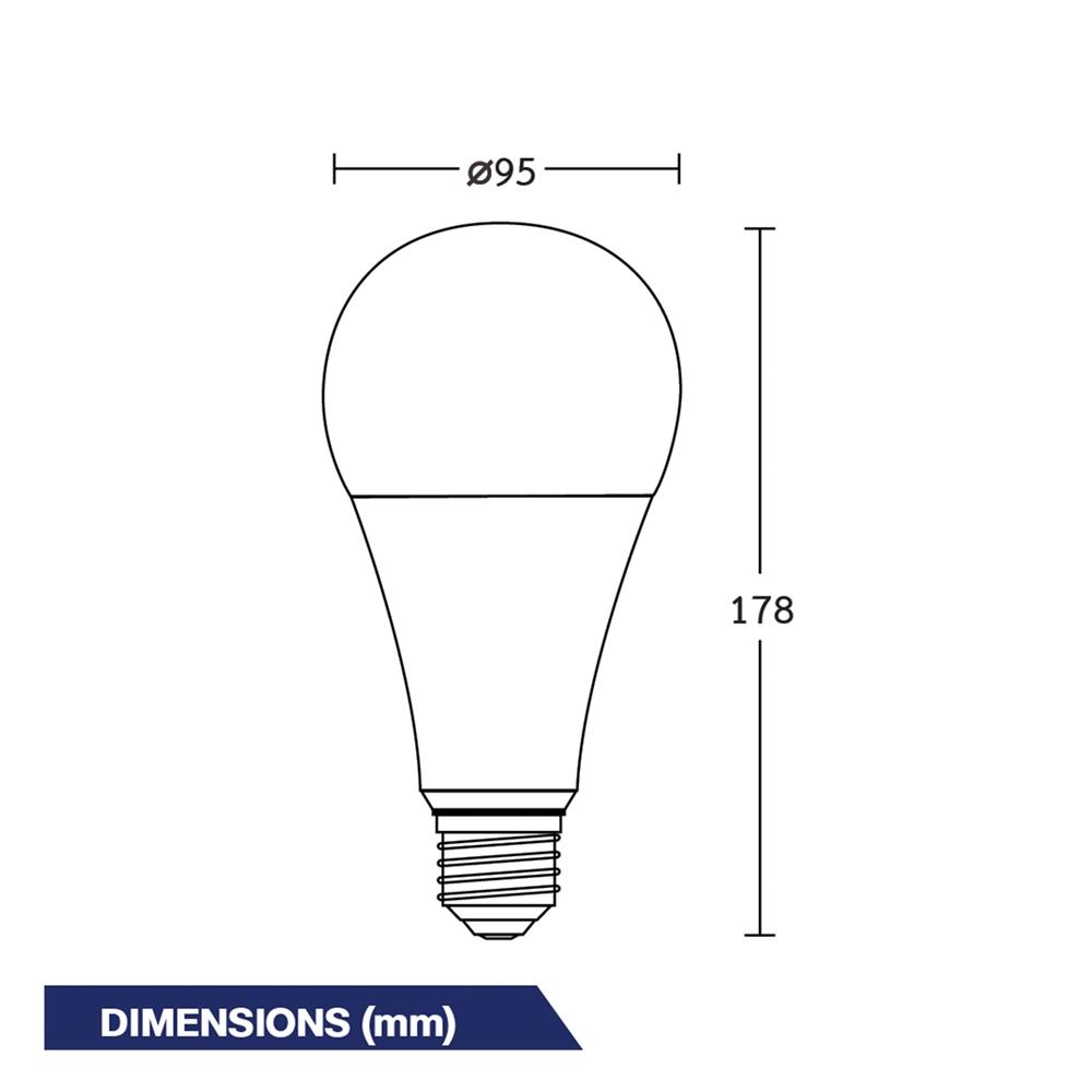 หลอด LED BEC ULTRA-X 25 วัตต์ DAYLIGHT E27