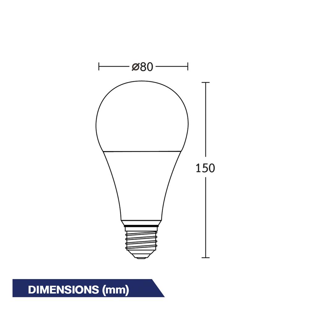 หลอด LED BEC ULTRA-X 18 วัตต์ WARM WHITE E27