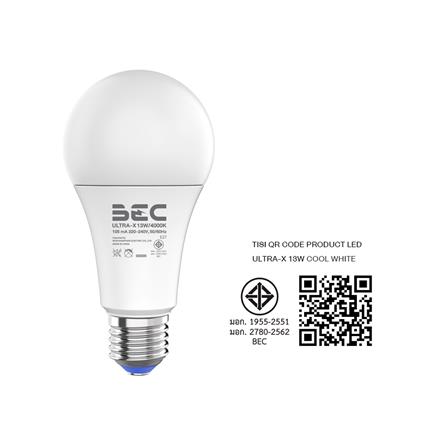 หลอด LED BEC ULTRA-X 13 วัตต์ COOL WHITE E27_4