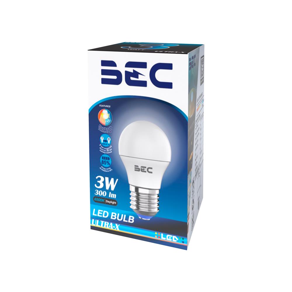 หลอด LED BEC ULTRA-X 3 วัตต์ DAYLIGHT E27