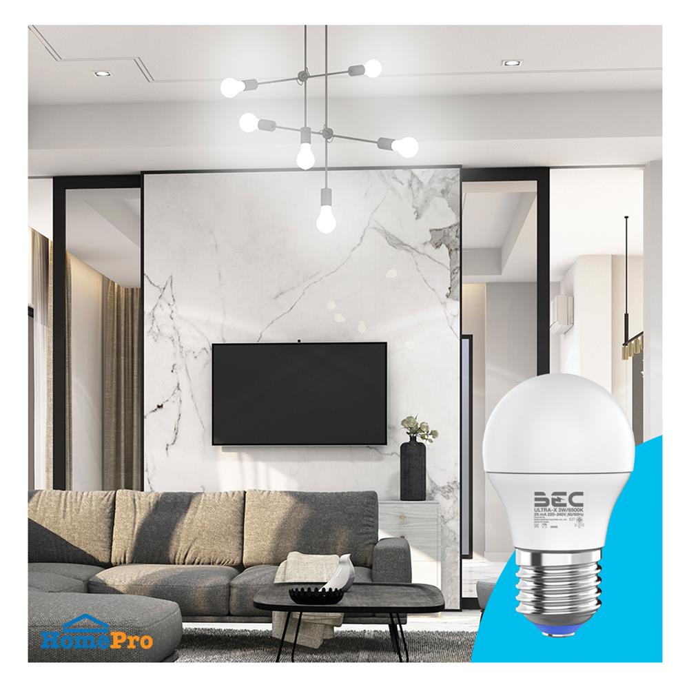 หลอด LED BEC ULTRA-X 3 วัตต์ DAYLIGHT E27