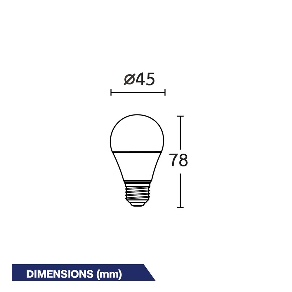 หลอด LED BEC ULTRA-X 3 วัตต์ DAYLIGHT E27