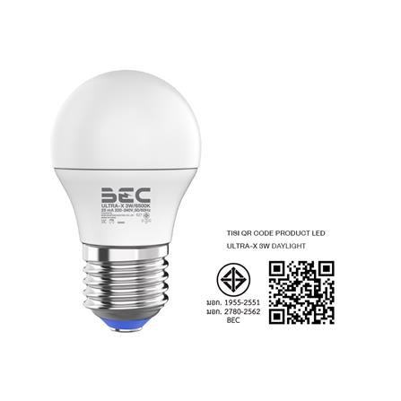 หลอด LED BEC ULTRA-X 3 วัตต์ DAYLIGHT E27_4