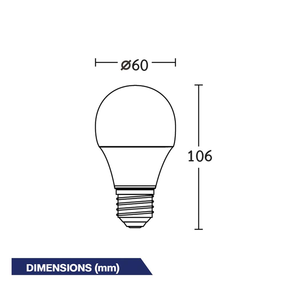 หลอด LED BEC ULTRA-X 7 วัตต์ DAYLIGHT E27