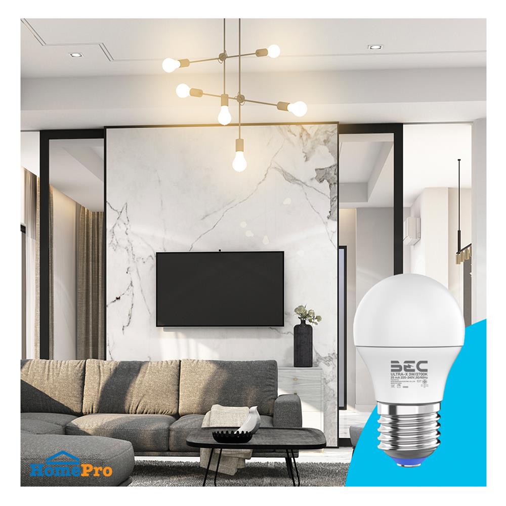 หลอด LED BEC ULTRA-X 3 วัตต์ WARM WHITE E27