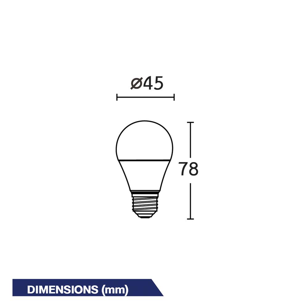 หลอด LED BEC ULTRA-X 3 วัตต์ WARM WHITE E27