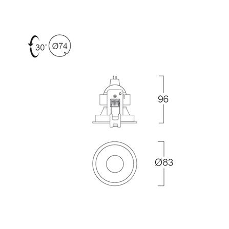 ดาวน์ไลท์ LUMAX 24-05126 3.2 นิ้ว สีขาว/ดำ กลม_4