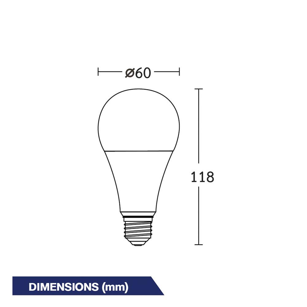 หลอด LED BEC ULTRA-X 13 วัตต์ WARM WHITE E27