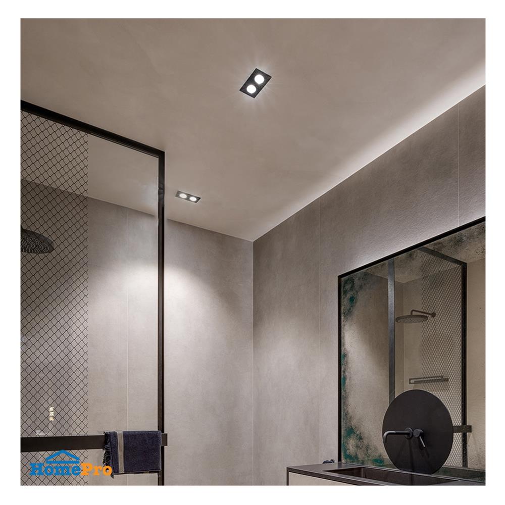 ดาวน์ไลท์ LUMAX 24-05142 13.3 นิ้ว สีดำ เหลี่ยม